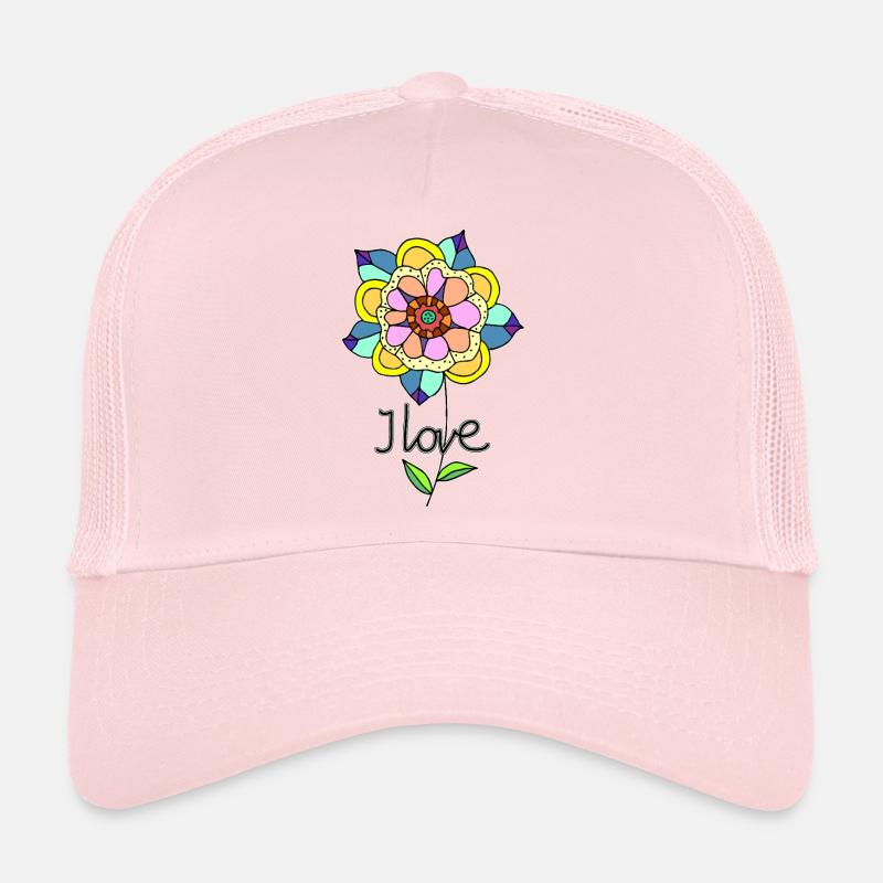 Fleur Casquette trucker 