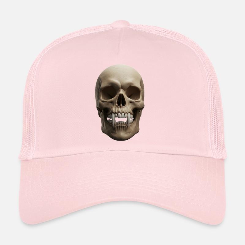 Schädel mit Vampirfängen Casquette trucker 