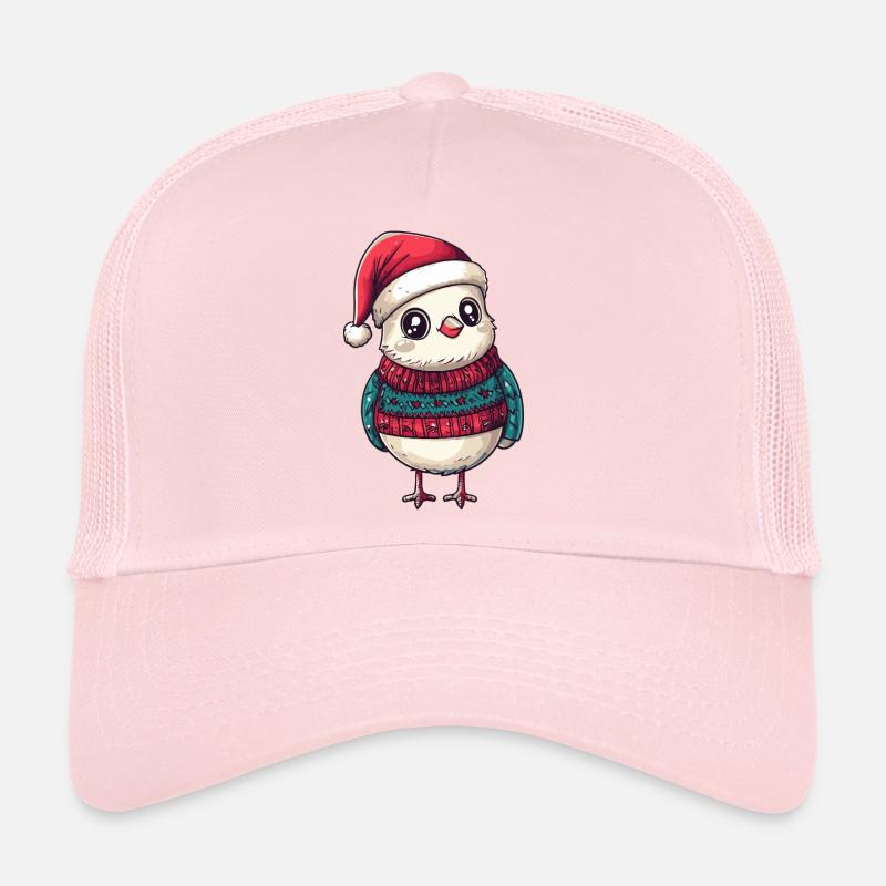 Colombe Oiseau Noël Casquette trucker 