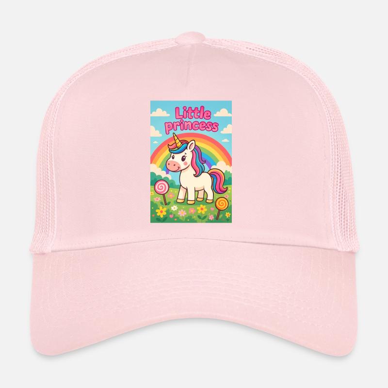 Licorne Petite Princesse Arcenciel Casquette trucker 