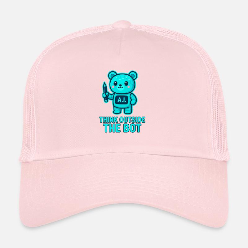 Pensez en dehors de l’IA des bots ours Casquette trucker 