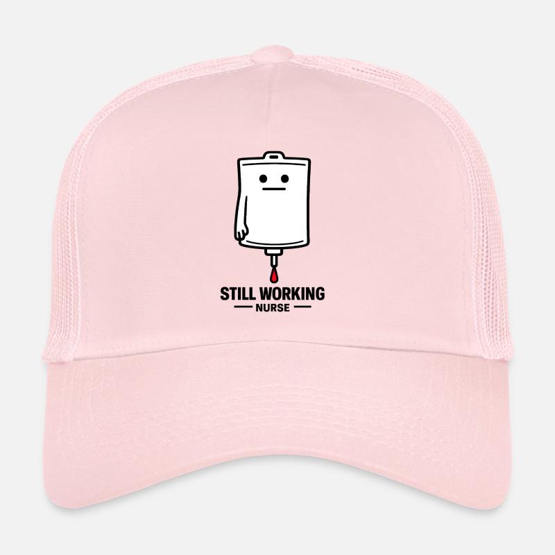 Noch arbeitende Krankenschwester - Trucker Cap - Hellrosa