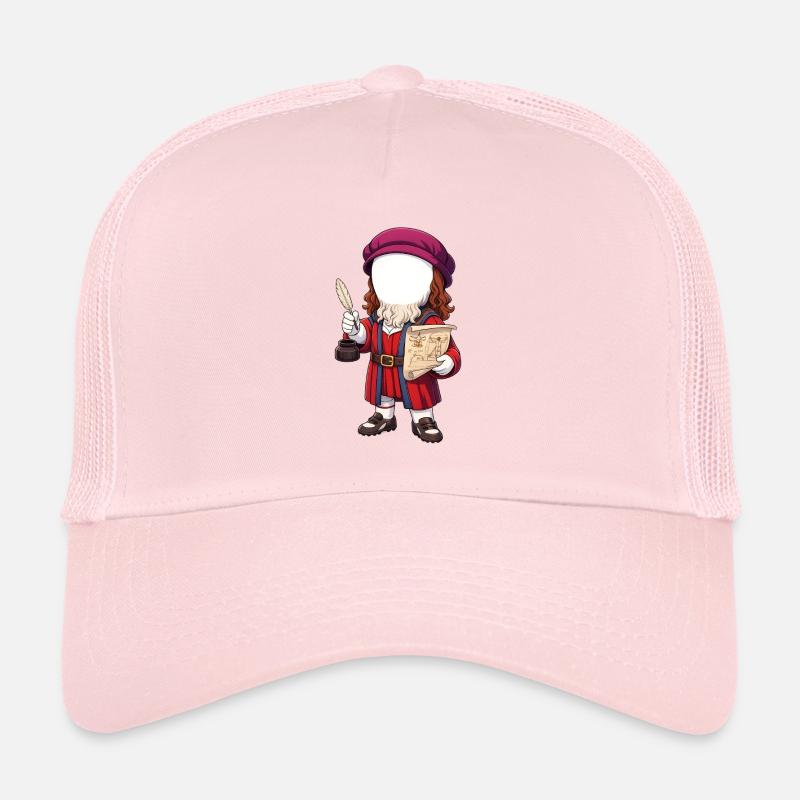 Gigi Davinci - Casquette trucker  - rose pâle