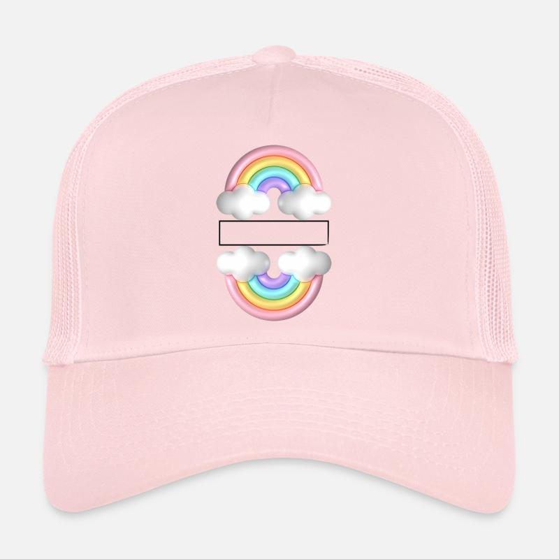 Regenbogen - Trucker Cap - Hellrosa