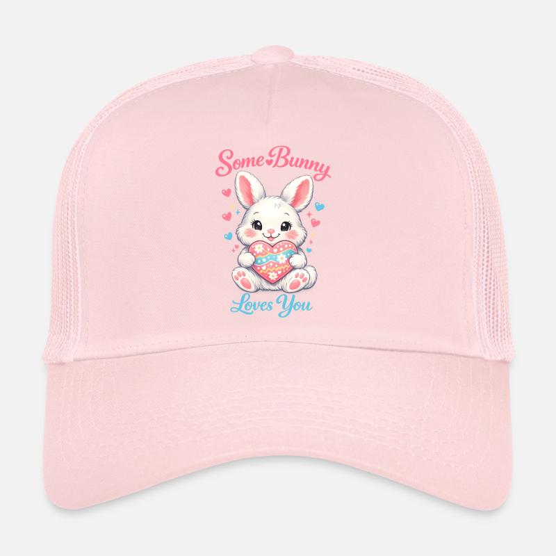 Easter bunny in the breast pocket Trucker Cap