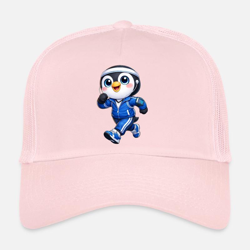 Marathon de jogging de pingouin sympa Casquette trucker 