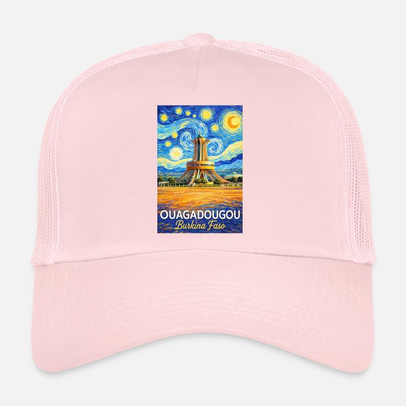 Ouagadougou Burkina Faso Starry Night Trucker Cap