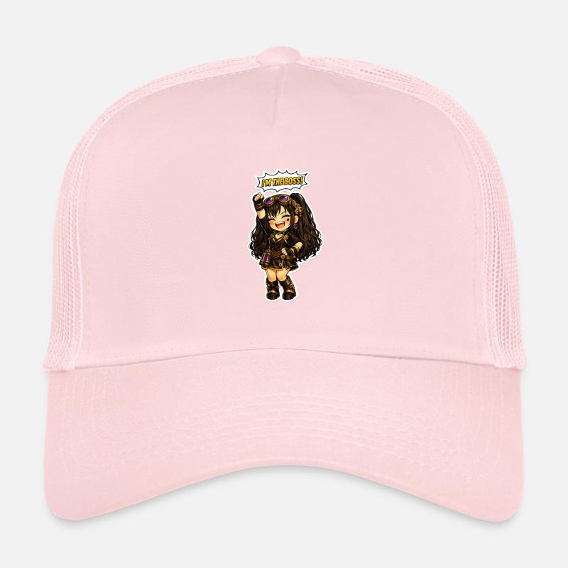  Chibi-Steampunk girl Luna Trucker Cap