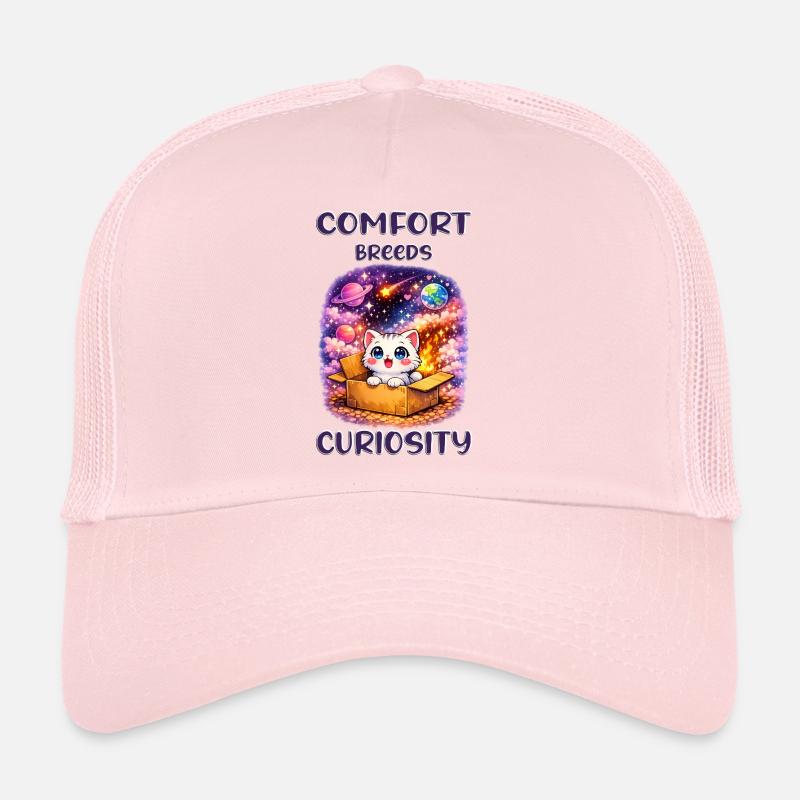 Space Cat in the Box - Confort et curiosité Casquette trucker 