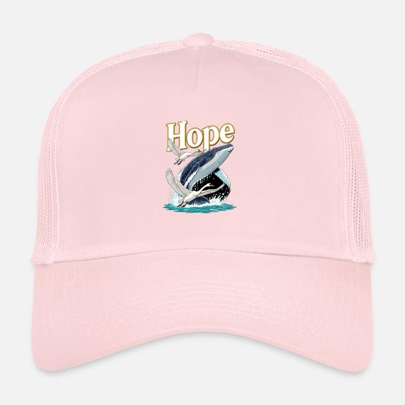 Hope Wale und Schwan - Trucker Cap - Hellrosa