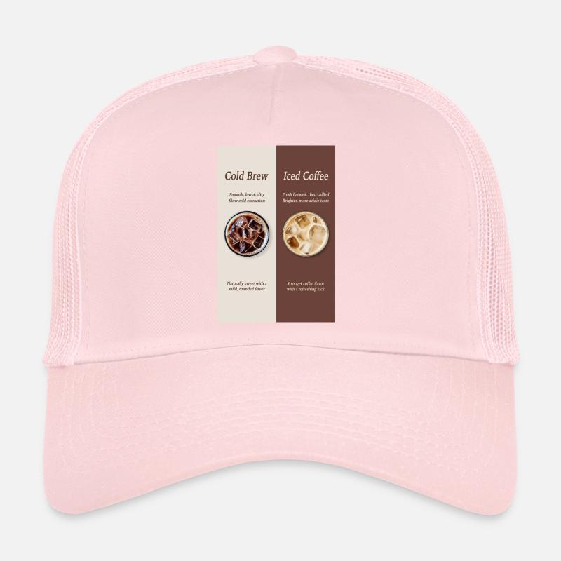 Affiche Cold Brew vs Café Glacé Casquette trucker 