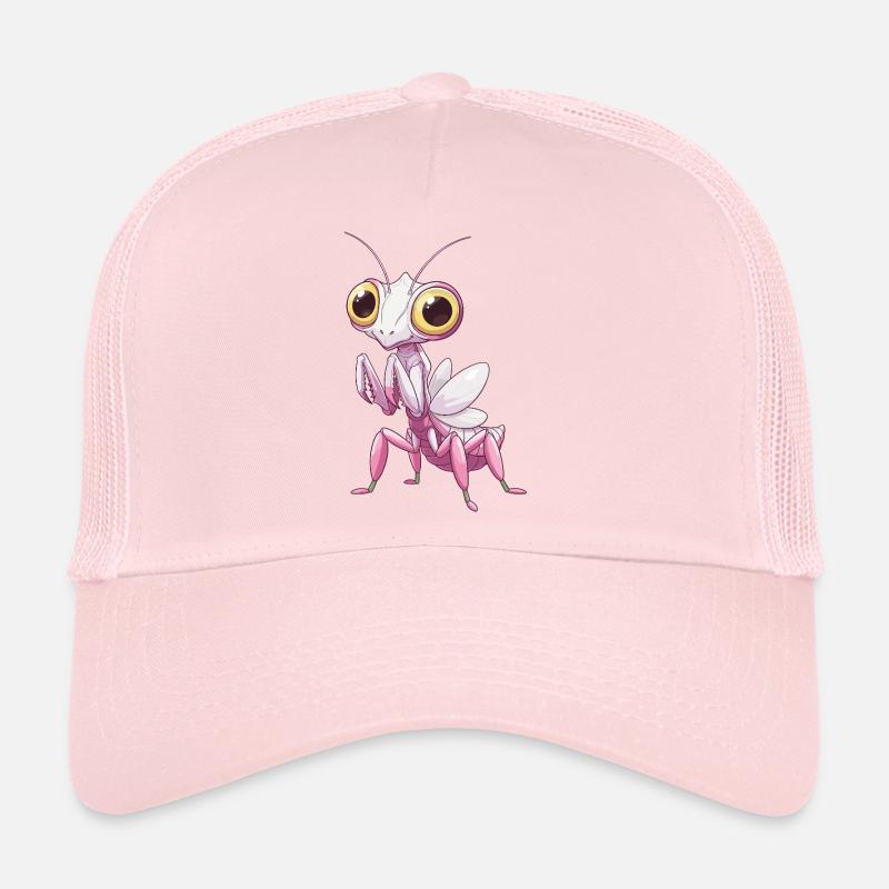 Süße Orchideenmantis mit großen Augen Trucker Cap