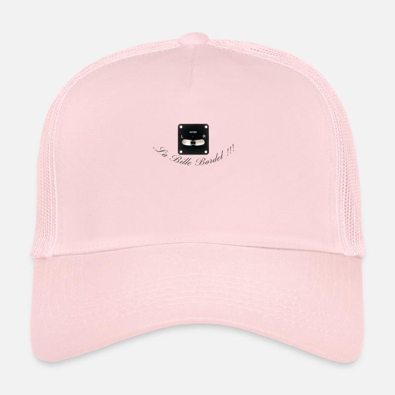 La bille bordel - Casquette trucker  - rose pâle