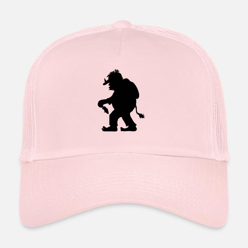 Norwegischer Troll | Trollfigur mit Tannenbaum - Trucker Cap - Hellrosa