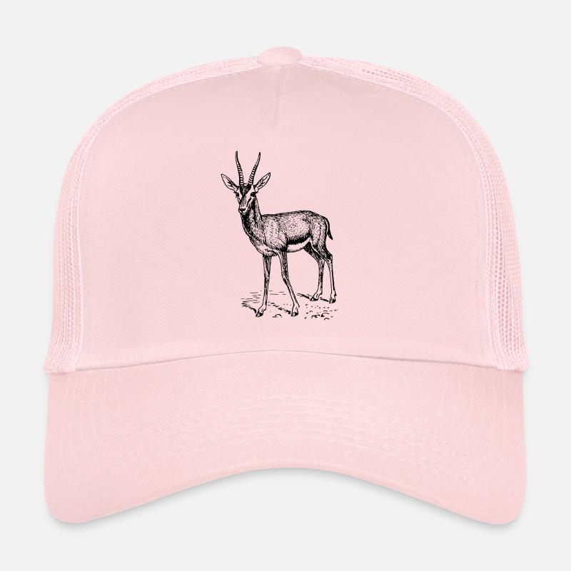 antilope antelope impala hartebeest kudu oryx papa - Trucker Cap - Hellrosa