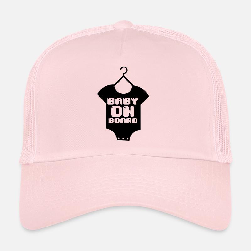 Baby Boarding Glitch Trucker Cap