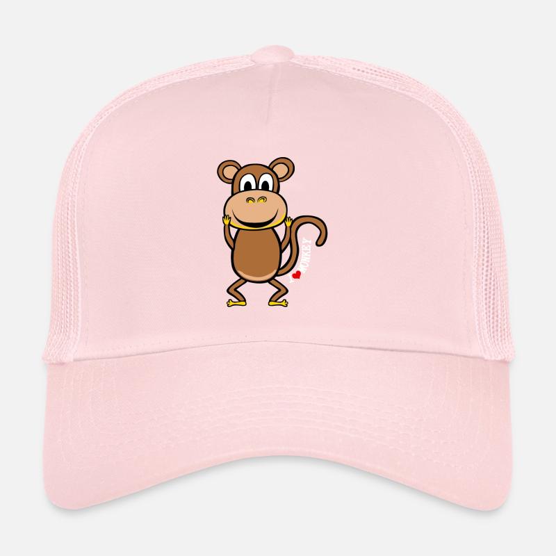 I love Monkey - white inscription Trucker Cap