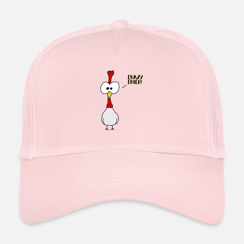 Crazy Chick - Trucker Cap - Hellrosa