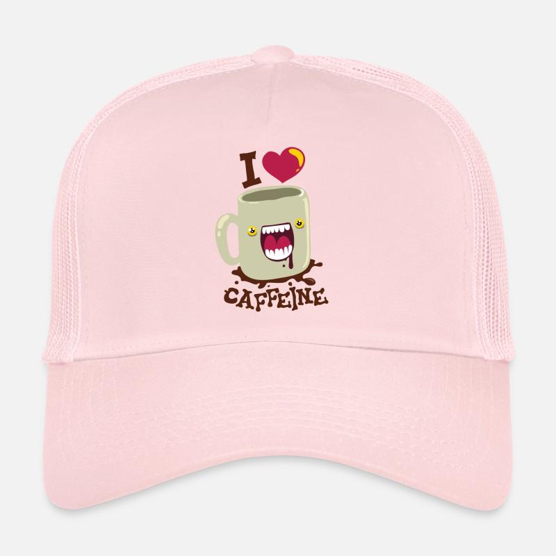 La cafetière aime la caféine Casquette trucker 