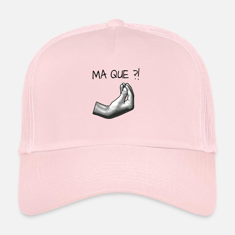 MA QUE - Casquette trucker  - rose pâle