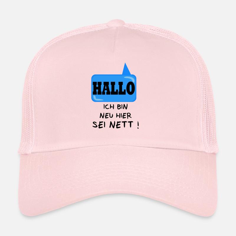 Hallo ICH BIN NEU HIER Trucker Cap