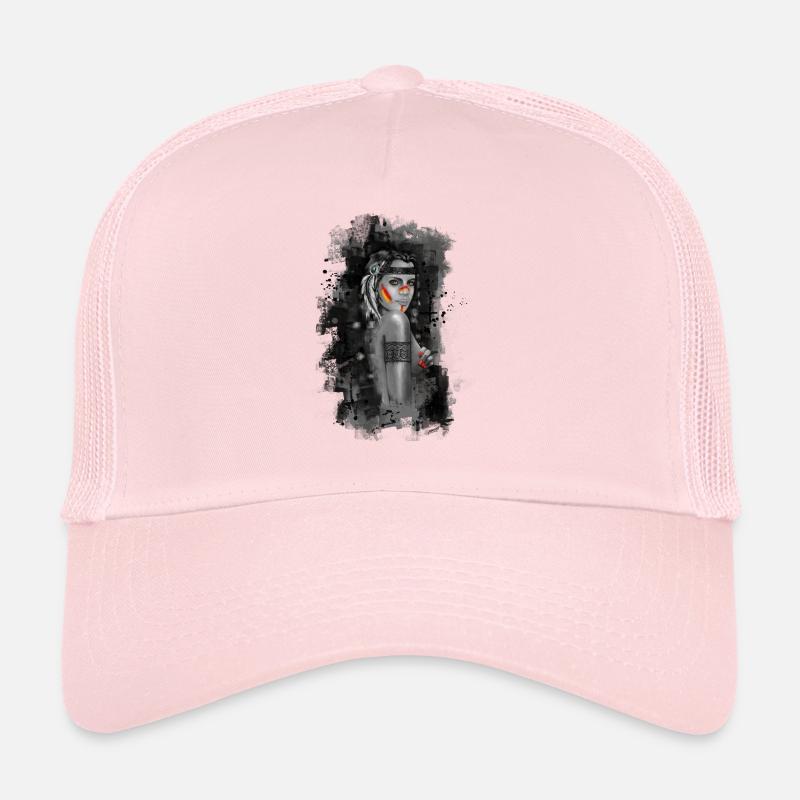 indienne plume Casquette trucker 