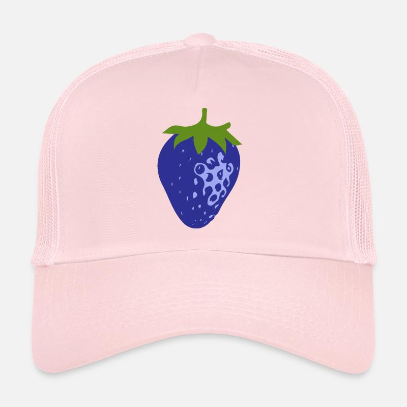 Blue strawberry - Trucker Cap - pale pink