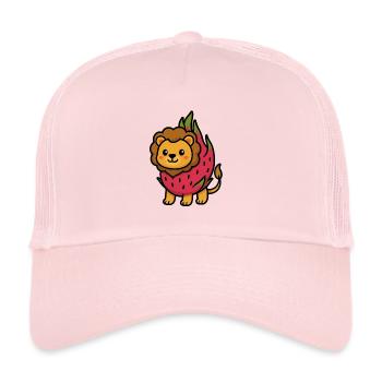 Lion Dragon - Casquette trucker  - rose pâle - Devant