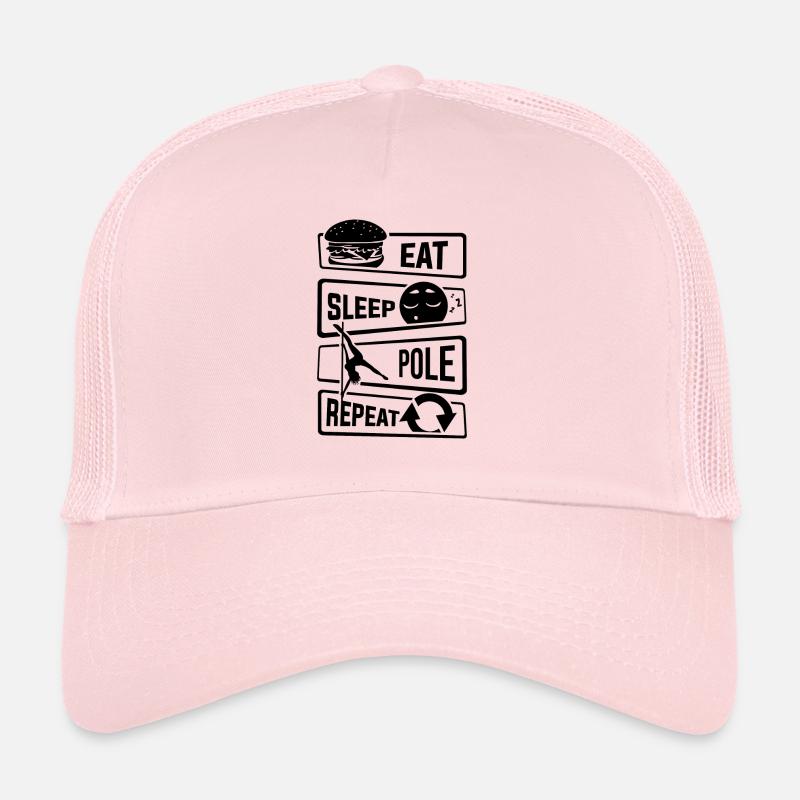 Mangez le sommeil Pole Dance Répétition - pole dancing danse Casquette trucker 
