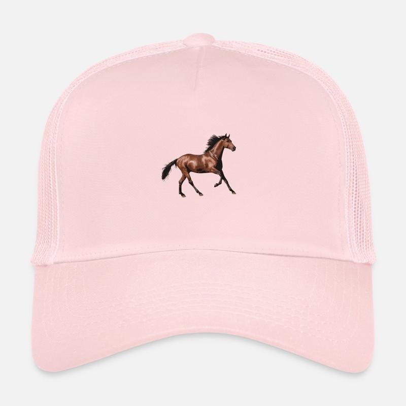 cheval brun Casquette trucker 