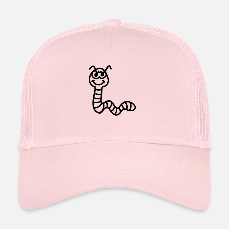 Naughty earthworm - line Trucker Cap
