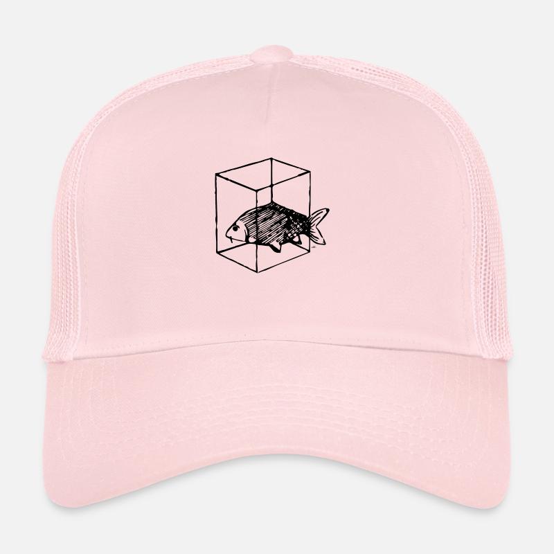 Fisch in Box Kiste schwarz Trucker Cap