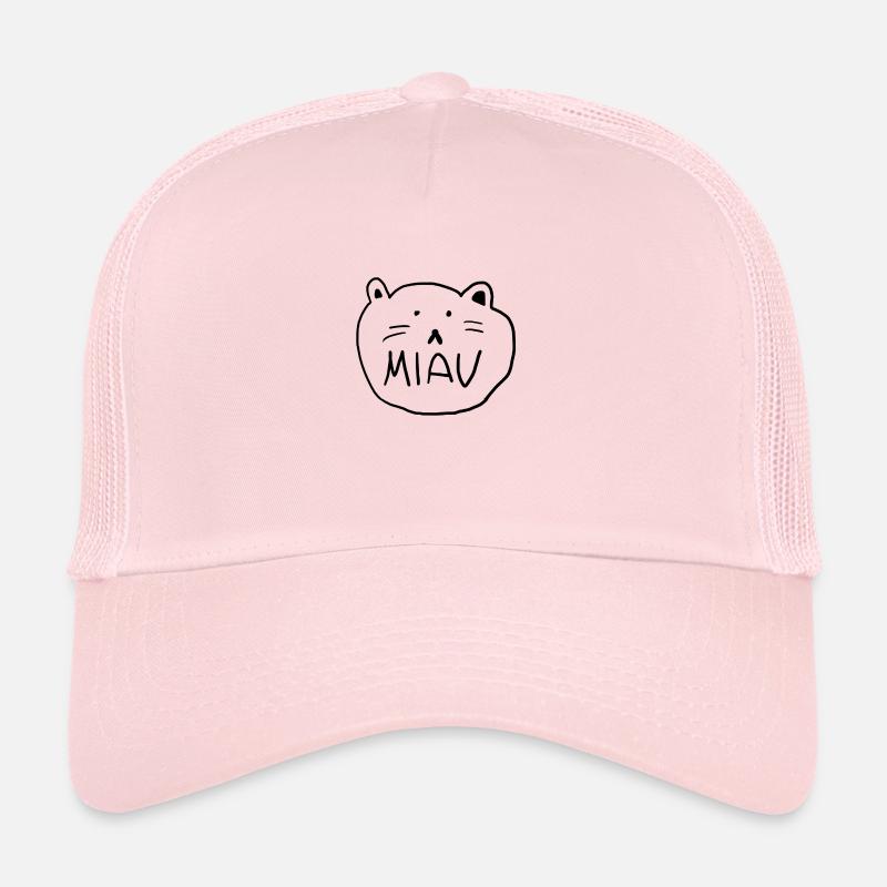 Miau Katze - Trucker Cap - Hellrosa