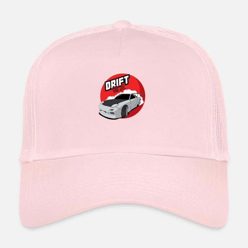 RX7 Drift - Trucker Cap - pale pink