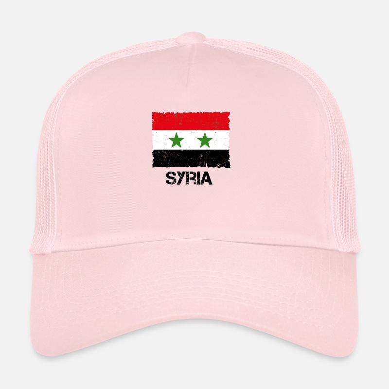 Syrie - Casquette trucker - rose pâle