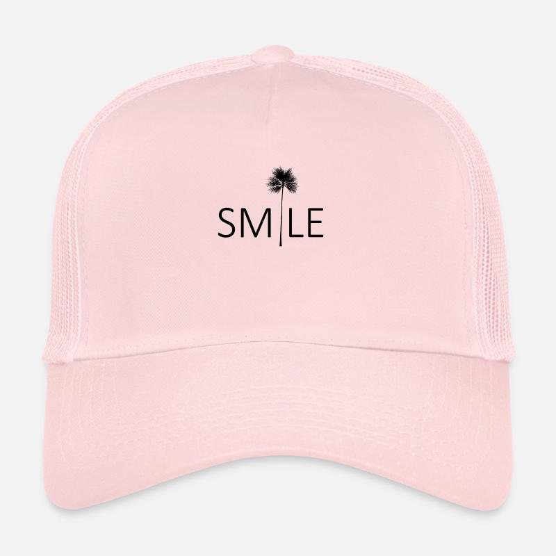 Smile Palme Geschenk - Trucker Cap - Hellrosa