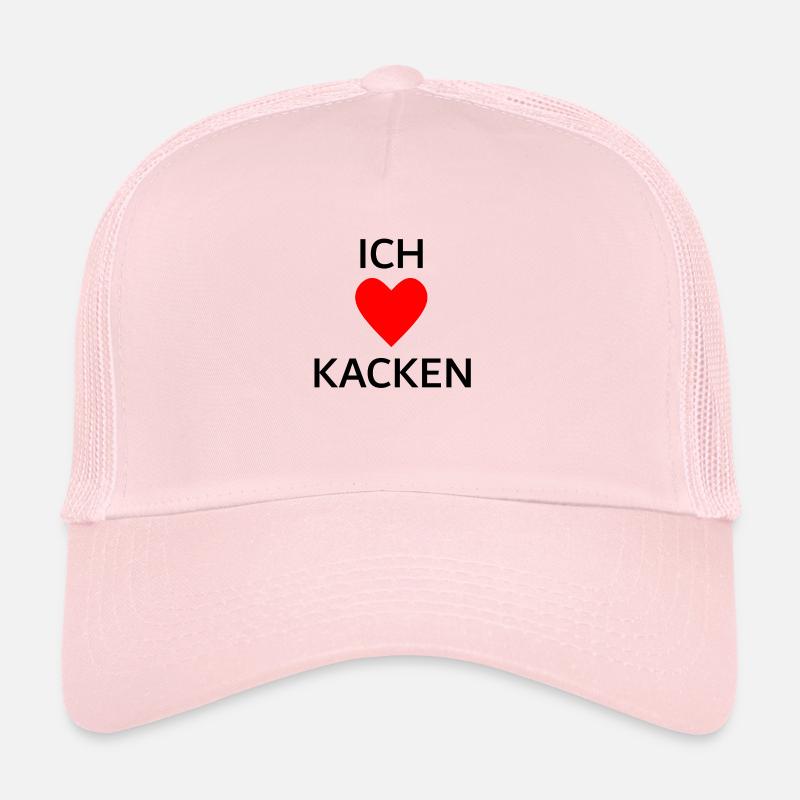 Ich liebe Kacken - Trucker Cap - Hellrosa