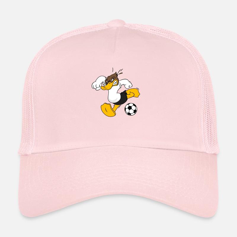 Fussball Ente Entchen ball Ente Tor - Trucker Cap - Hellrosa