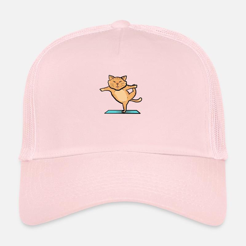 Cat in sport - Trucker Cap - pale pink