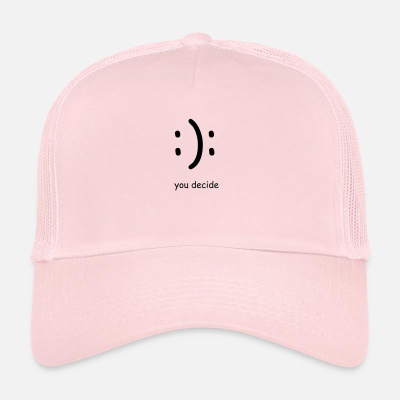 Vous décidez - Casquette trucker  - rose pâle