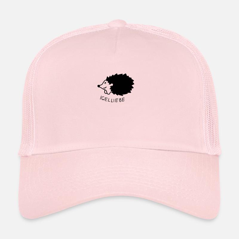Hérisson amour hérisson - Casquette trucker  - rose pâle