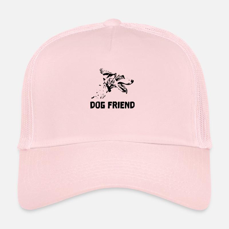 Chien meilleur ami - Casquette trucker  - rose pâle