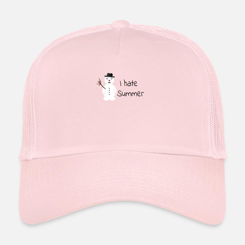 Ich hasse den Sommer, schmelzender Schneemann Trucker Cap