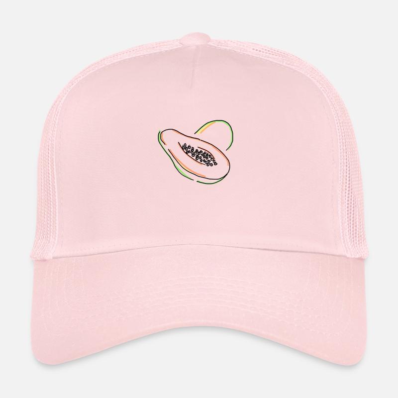papaye - Casquette trucker  - rose pâle