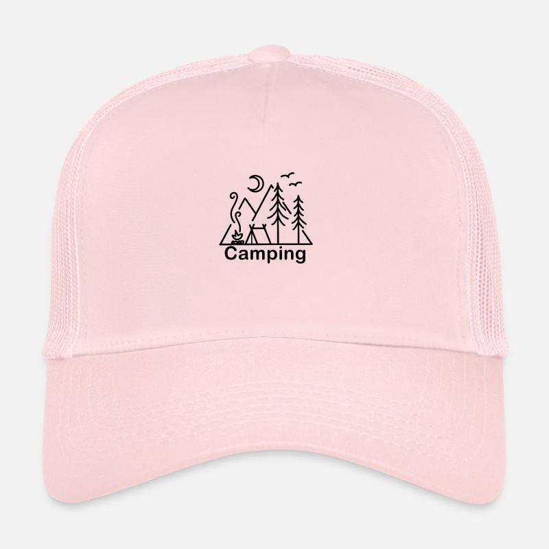 Camping nature - Trucker Cap - pale pink