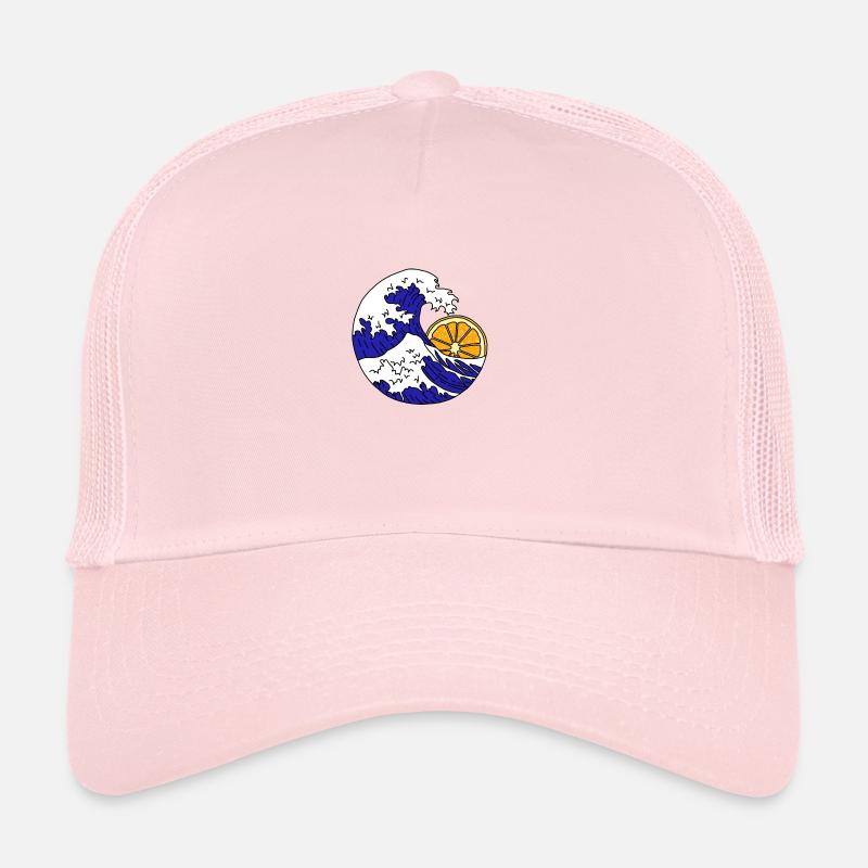 vague - Casquette trucker  - rose pâle