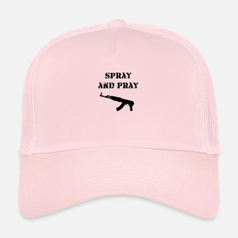 Spray and Pray AK-47 Geschenk Idee Trucker Cap