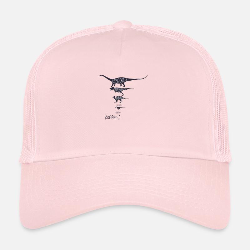 Dinosaurier - Trucker Cap - Hellrosa
