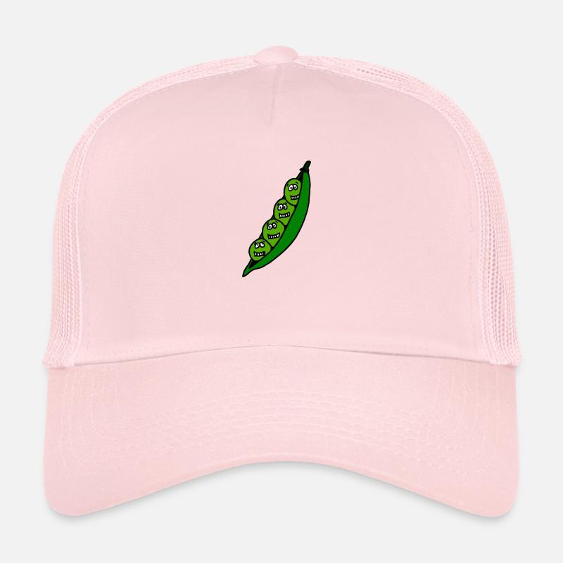 Erbsen schote niedlich kinder süß lustig geschenk - Trucker Cap - Hellrosa