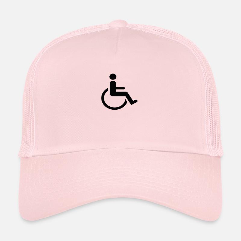 Rollstuhl - Trucker Cap - Hellrosa